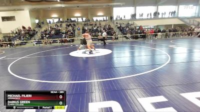 285 lbs Champ. Round 1 - Darius Green, Elmira College vs Michael Filieri, Springfield