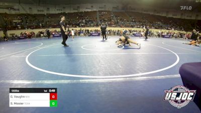 130 lbs Consi Of 4 - Gage Vaughn, SEO Wrestling Club vs Sage Mosier, Texas Select Wrestling