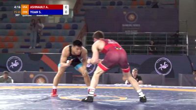 65 kgs Prelim - Anthony Ashnault (USA) vs Shaohua Yuan (CHN)