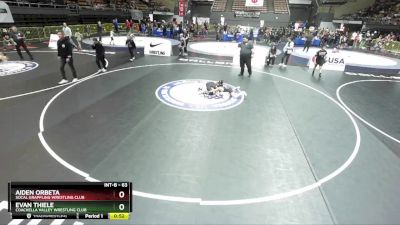 63 lbs 1st Place Match - Aiden Orbeta, Socal Grappling Wrestling Club vs Evan Thiele, Coachella Valley Wrestling Club