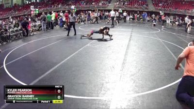 80 lbs Quarterfinal - Grayson Barnby, Junior Titans Wrestling Club vs Kyler Pearson, Pioneer Wrestling Club