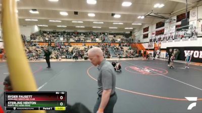 62 lbs Champ. Round 1 - Sterling Henton, North Big Horn Rams vs Ryder Fausett, Worland Wrestling Club