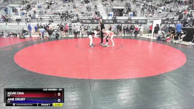 65 lbs Quarterfinal - Aevri Ciha, WI vs Aine Drury, CA