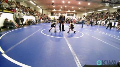 60 lbs Consi Of 4 - Stella Morris, Broken Arrow Wrestling Club vs Levi Hamilton, Vinita Kids Wrestling