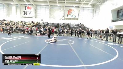 136 lbs Semifinal - Elliott Graham, Gowanda Wrestling Club vs Jack Collins, Club Not Listed