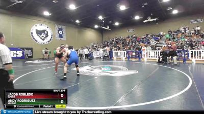 220 lbs Semifinal - Jacob Robledo, Wasco vs Andy Rodriguez, Lompoc