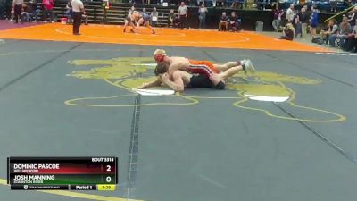 3 - 120 lbs Semifinal - Josh Manning, Staunton River vs Dominic Pascoe, William Byrd