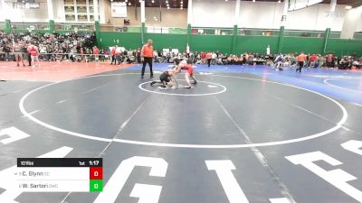 101 lbs Round Of 16 - Cole Glynn, Central Catholic vs Wyatt Sartori, Dansville-wayland Cohocton