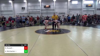 90-C lbs Round 2 - Nick Russell, IN vs Austin Rohrbacher, MI