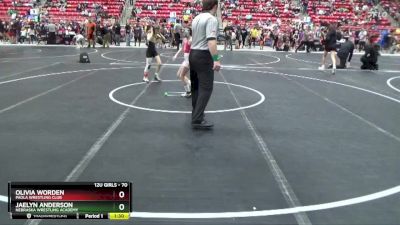 70 lbs Round 4 - Olivia Worden, Paola Wrestling Club vs Jaelyn Anderson, Nebraska Wrestling Academy