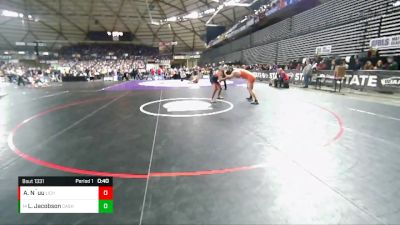 1A 195 lbs Cons. Round 3 - Luke Jacobson, Cashmere vs A.T. N`uu, Life Christian Academy