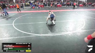 130 lbs Cons. Round 3 - Max Kelley, IGH Youth Wrestling vs Gavin Tritz, Nekoosa