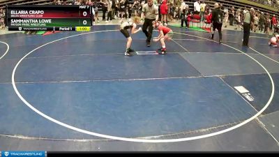 70-74 lbs Quarterfinal - Ellaria Crapo, Delta Wrestling Club vs Sammantha Lowe, Payson Pride Wrestling