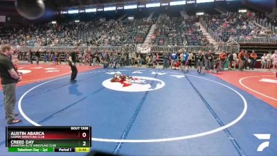 53 lbs Semifinal - Austin Abarca, Casper Wrestling Club vs Creed Day, Evanston Elite Wrestling Club