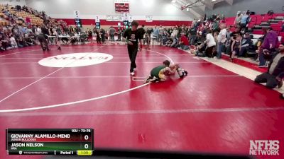 73-76 lbs Round 5 - Giovanny Alamillo-Mendez, Junior Bulldogs vs Jason Nelson, HRA