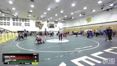 138 lbs Cons. Round 2 - Johnny Law, Liberty vs Noah Mejia, Santa Ana