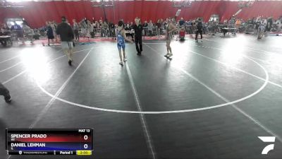 113 lbs Cons. Round 2 - Spencer Prado, WI vs Daniel Lehman, IL