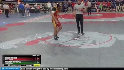 D 2 150 lbs Quarterfinal - Tristen Kimball, Terrebonne vs Diego Perez, Belle Chasse