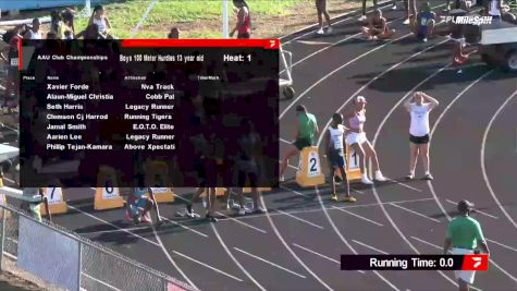 Youth Boys' 100m Hurdles, Prelims 1 - Age 13