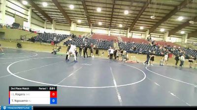 220 lbs 3rd Place Match - Ian Rogers, Stallions Wrestling Club vs Tyrone Ngouamo, West Jordan