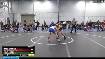 115 lbs Round 1 (6 Team) - Taso Kiprislis, Grit Mat Club Blue vs Mikah Ikeda, Team Germantown