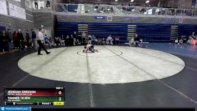 75 lbs Cons. Round 5 - Tanner Olsen, 208 Badgers vs Jedidiah Erekson, McCall Wrestling Club