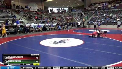 6A 120 lbs Cons. Round 1 - Madyson Doane, Cabot vs Makaylah Walker, Fayetteville