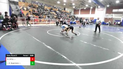 106 lbs Cons. Round 5 - Zeke Guerrero, South Hills vs Alijah Ortiz, Clovis North