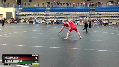 150 lbs Champ. Round 2 - Mitchell Kuta, Calvert Hall College vs Charlie Gessford, Archbishop Spalding