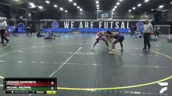 167 lbs Round 3 (8 Team) - Michael Baldwin, Michigan Gold Pitbulls vs Leonard Humphreys, Mi Mafia White