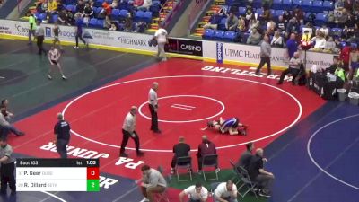 110 lbs Round Of 64 - Peyton Geer, Dubois vs Reef Dillard, Bethlehem Catholic