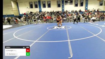 285 lbs Round Of 16 - Oliver Knight, Wellesley vs David Santana, Boston Latin