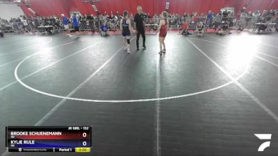 132 lbs Round 2 - Brooke Schuenemann, WI vs Kylie Rule, WI