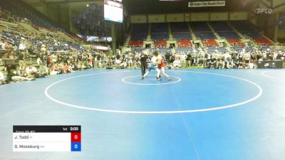 145 lbs Cons 32 #2 - Jackson Todd, Indiana vs Gil Mossburg, Washington