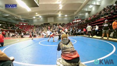 54 lbs Consi Of 4 - Chloe Higgins, Bristow Youth Wrestling vs Rylee Brewer, Morris Wrestling Association