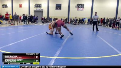 197 lbs Semifinal - Ghee Rachal, Triton Community College vs Brendan Lockart, Saint Cloud State