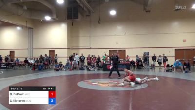 52 kg Cons 16 #2 - Dio DePaolo, Arizona vs Cooper Mathews, Black Fox Wrestling Academy