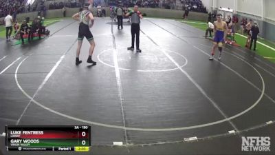 190 lbs Quarterfinal - Gary Woods, Virgin Valley vs Luke Fentress, Lowry