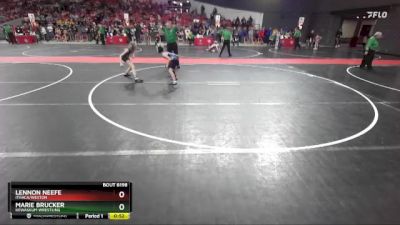 85 lbs Cons. Round 4 - Lennon Neefe, Ithaca/Weston vs Marie Brucker, Kewaskum Wrestling