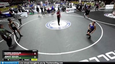 125 lbs Quarterfinal - Jeremy Dealba, Total Kaos Wrestling Club vs Ramiro Gonzales, Madera Wrestling Club