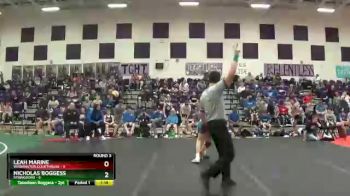 110 lbs Round 3 (6 Team) - Nicholas Boggess, Springboro vs Leah Marine, Washington Courthouse