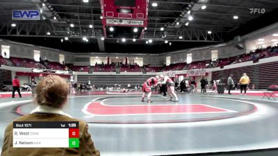 190 lbs Quarterfinal - Brook West, Comanche High School Girls vs Jessie Nelson, Nixa High School