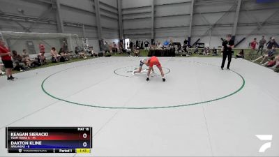 120 lbs 2nd Wrestleback (16 Team) - Keagan Sieracki, Team Texas A vs Daxton Kline, Arkansas