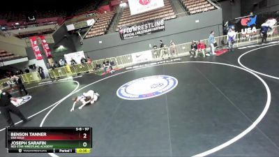 97 lbs Champ. Round 2 - Joseph Sarafin, Red Star Wrestling Academy vs Benson Tanner, USA Gold