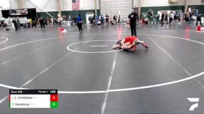 120 lbs Semifinal - Louden Kindsfater, Eaton vs Tyler Haneborg, Midwest Destroyers Wrestling