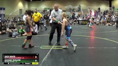 Round 3 (6 Team) - Dominic Englese, Belding Orange vs Jack Wiatr, Region Wrestling Academy