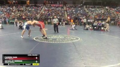 2A 285 lbs Cons. Round 1 - Nicholas Herring, Greene Central vs Camden Sain, West Lincoln