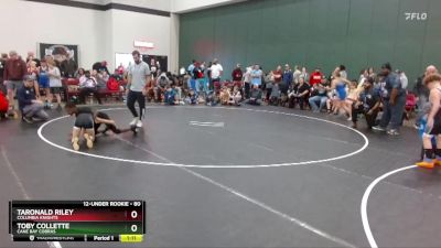 80 lbs Quarterfinal - Toby Collette, Cane Bay Cobras vs Taronald Riley, Columbia Knights