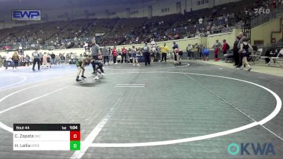 62 lbs Quarterfinal - Clementina Zapata, OKC Saints Wrestling vs Hanna Lollis, Sperry Wrestling Club