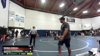 197 lbs Champ. Round 1 - George Marshall, Sacramento City College vs Donivan Giangregorio, Oregon State